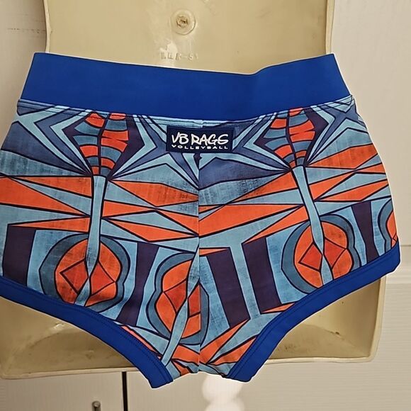 VB Rags Women's Volleyball Shorts Large Blue - Picture 5 of 16